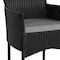 Flash Furniture Black Wicker Patio Chairs & Cream Cushions, PK 2 2-TW-3WBE074-BK-GG - alternate 9